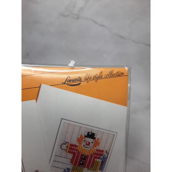 Lanarte Life Style Collection Cross Stitch Greeting Card Kit Babies Birth Cards - Picture 3 of 8